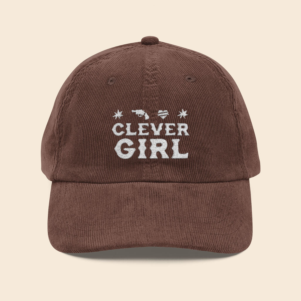 Clever Girl | Embroidered Corduroy Cap