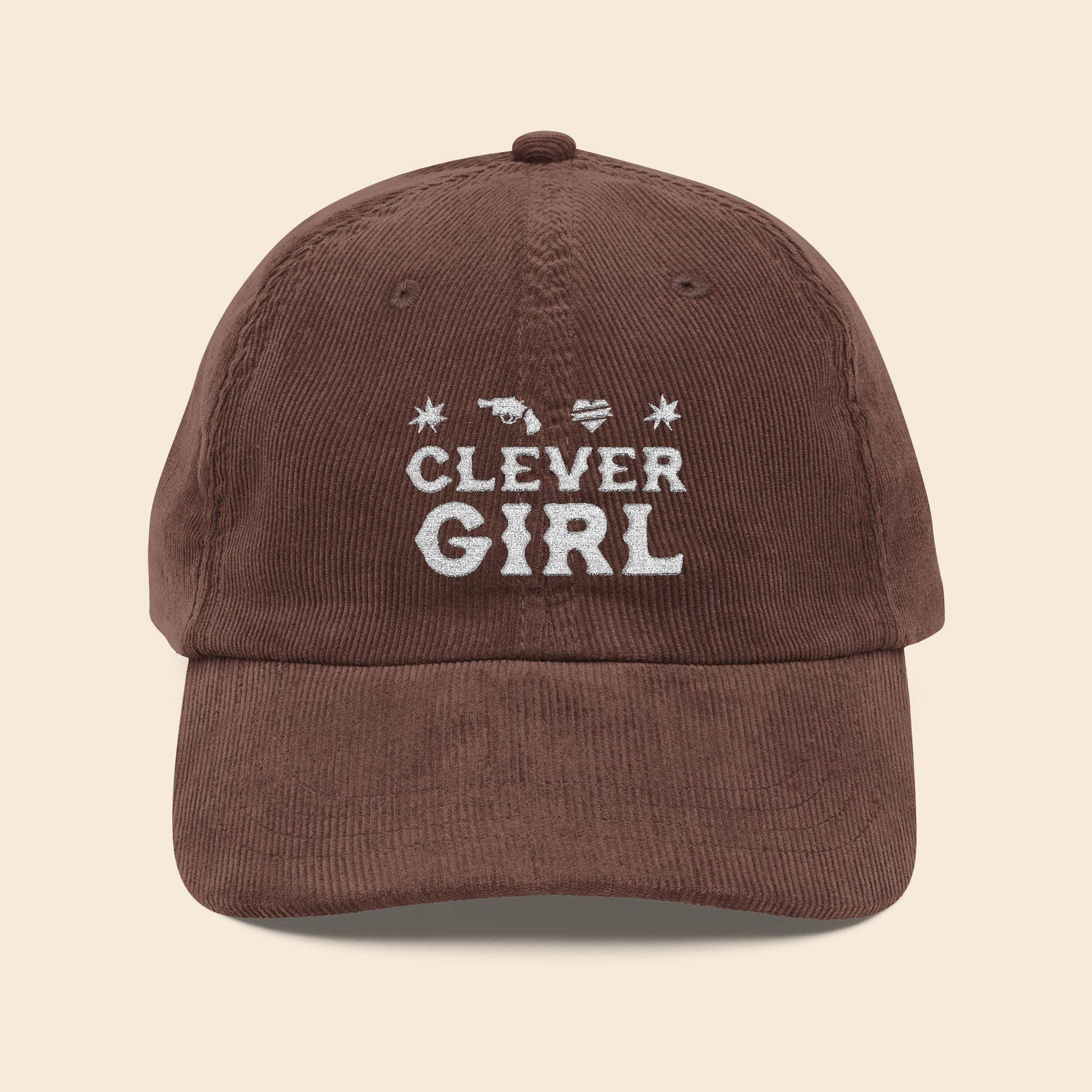 Clever Girl | Embroidered Corduroy Cap