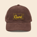 Cunt | Embroidered Corduroy Cap