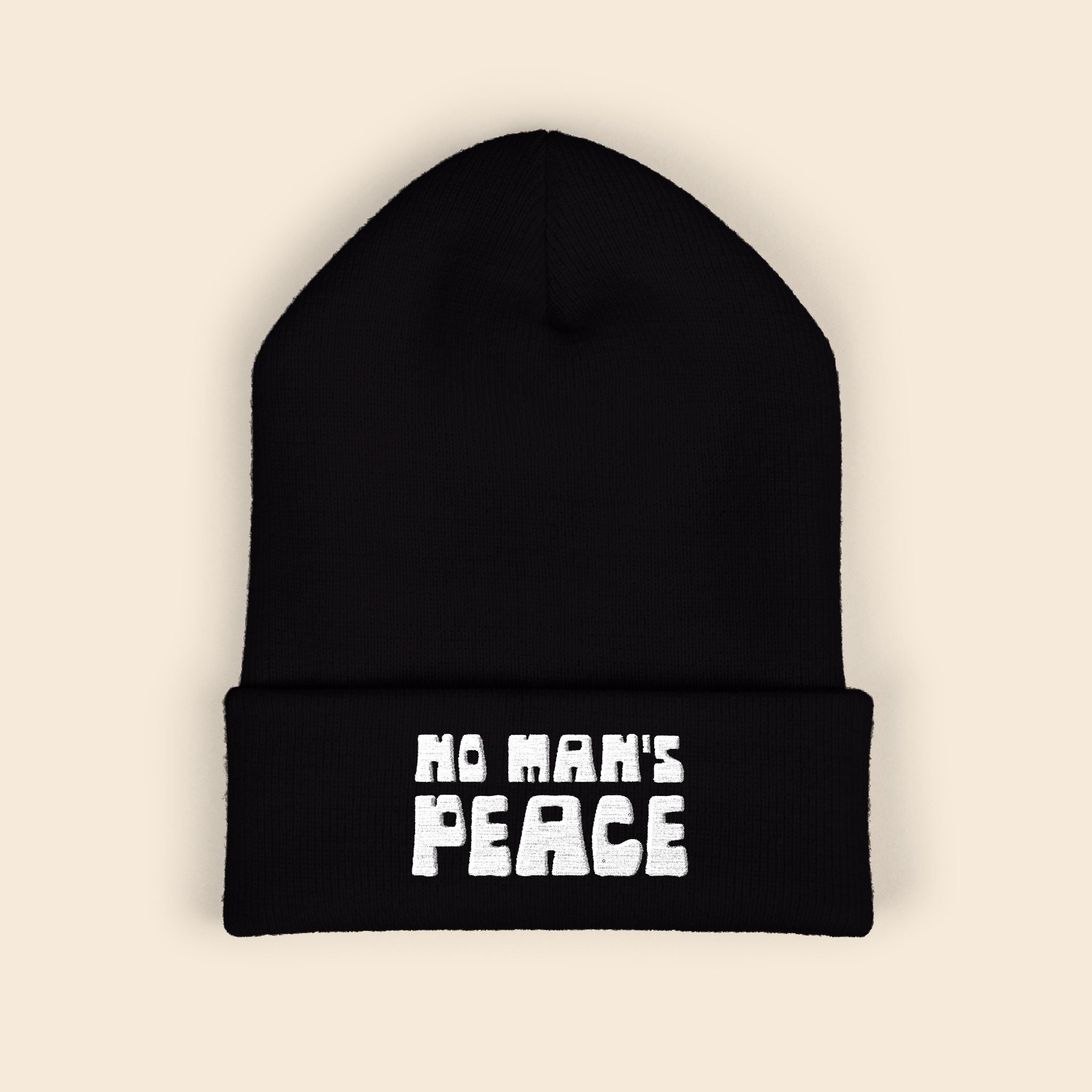 No Man's Peace | Embroidered Beanie