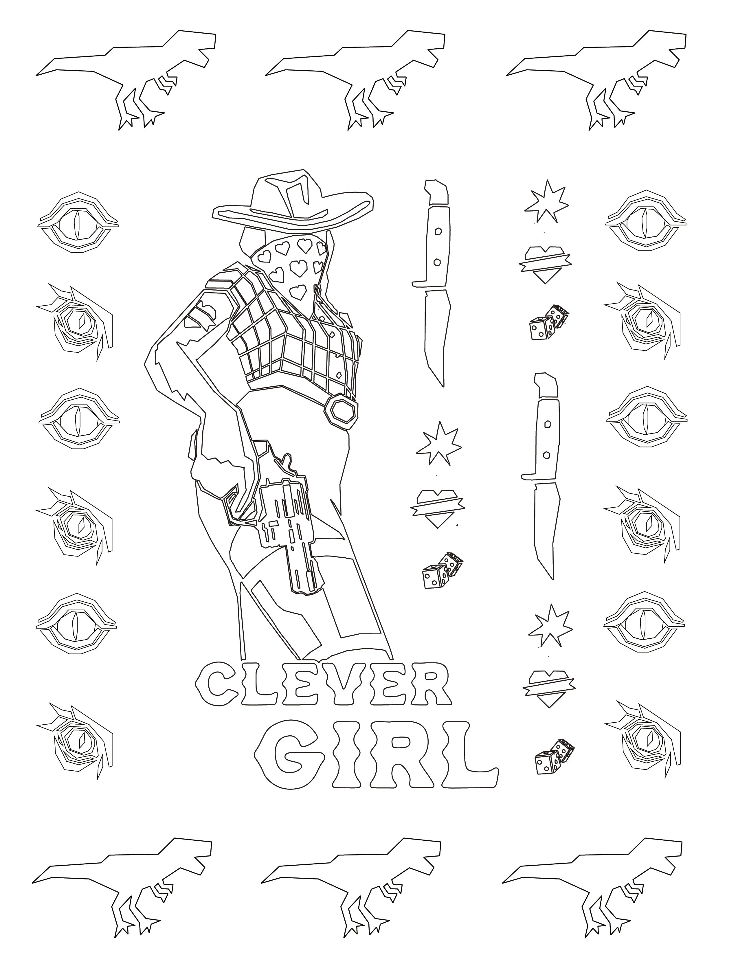 June Dirtbag Western Coloring Page Bundle