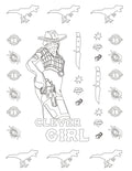 Clever Girl Coloring Page