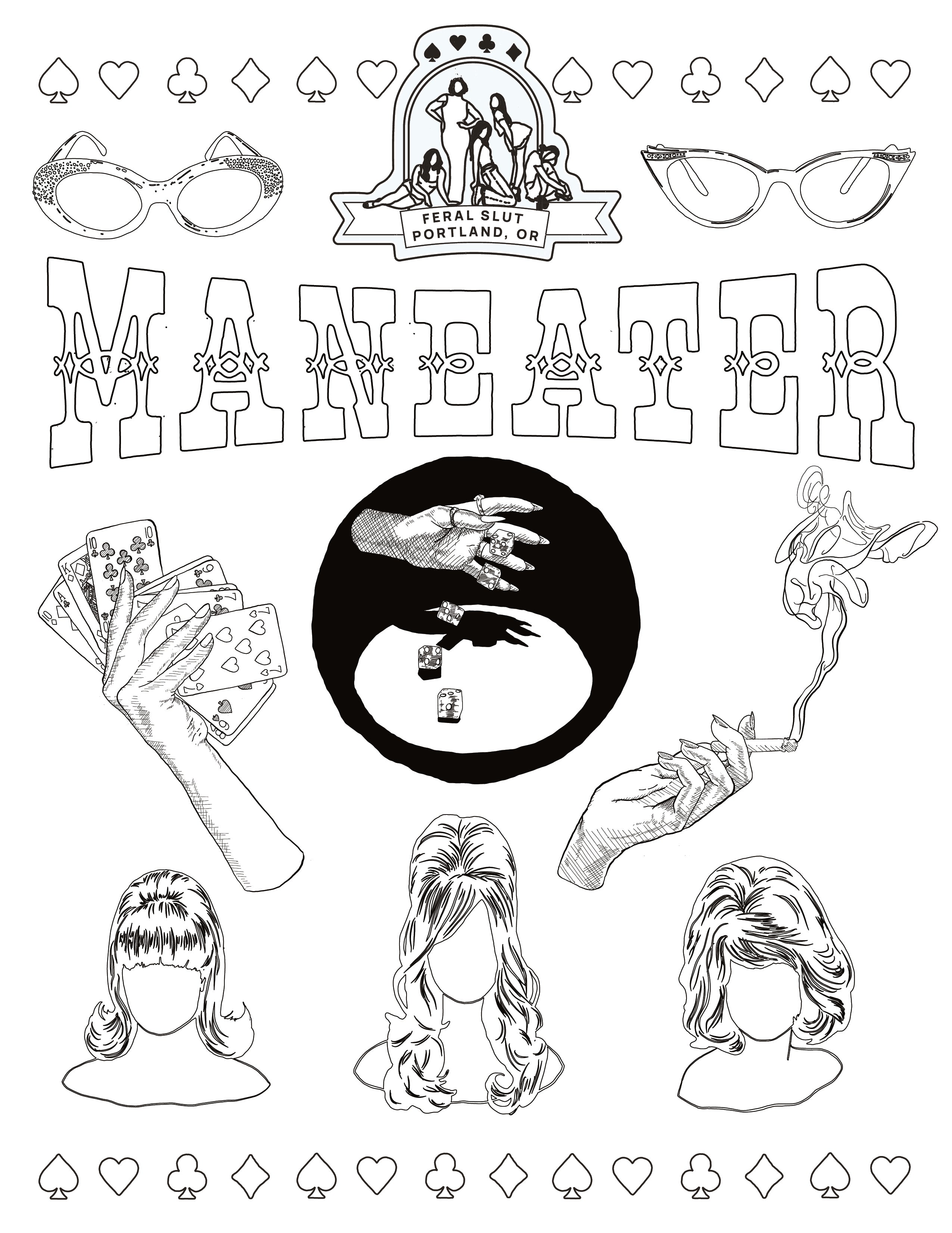 June Dirtbag Western Coloring Page Bundle